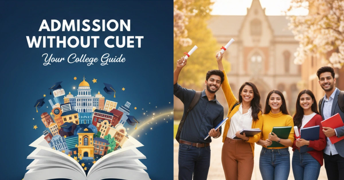 बिना प्रवेश परीक्षा के कॉलेज में दाखिला लेने वाली छात्रा - Admission Without CUET के विकल्प