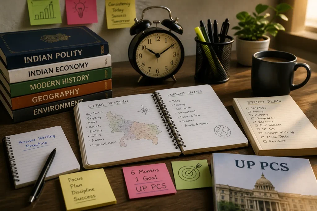 Focused study space for exam prep