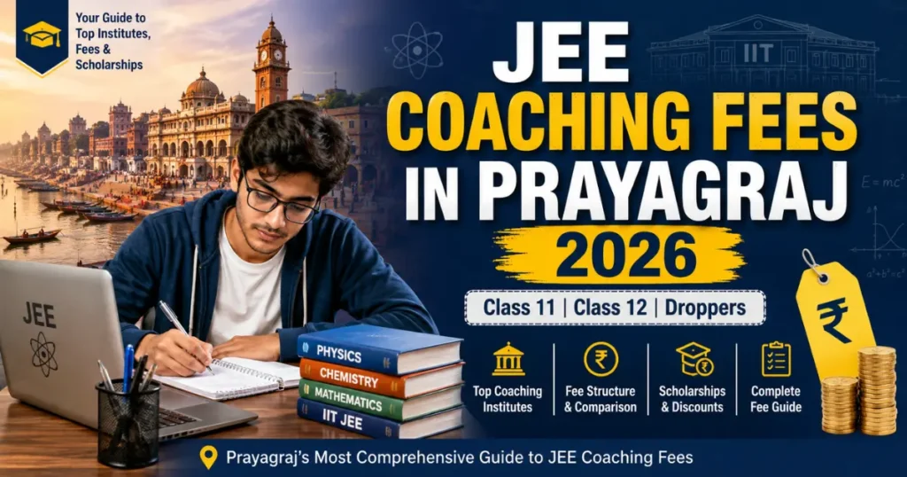 JEE coaching fees in Prayagraj 2026 for Class 11, 12 and droppers