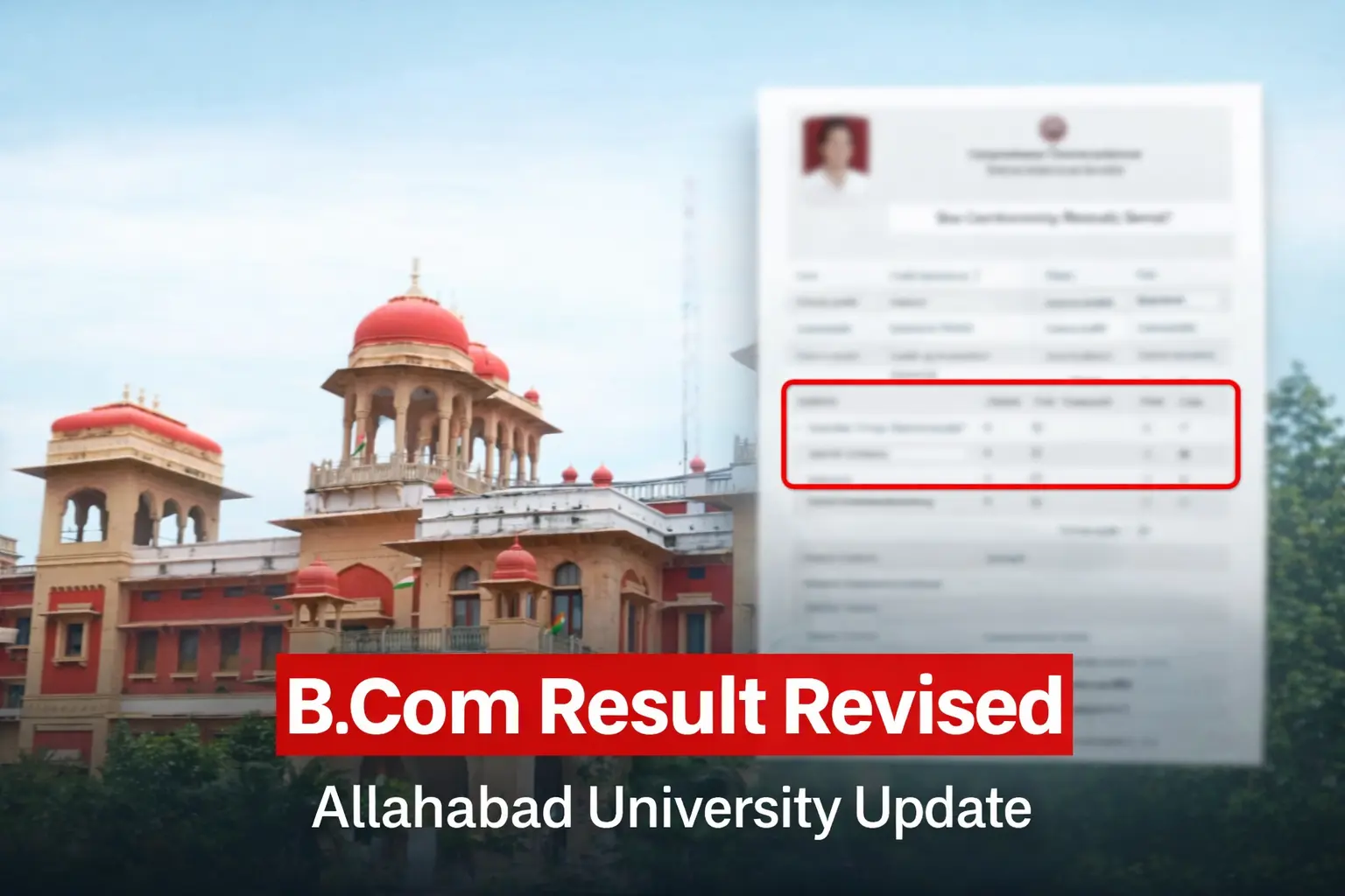 B.Com Result Revised: Allahabad University Changes Passing Rule