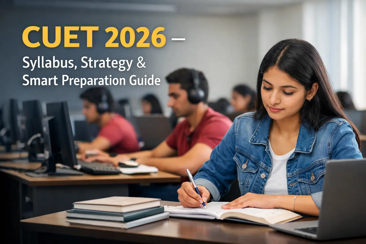 Place it immediately below H1. Overlay minimal text: “CUET 2026 – Syllabus, Strategy & Smart Preparation Guide” Why this matters: Improves CTR Reduces bounce Helps Google Discover Makes article feel authoritative- make image