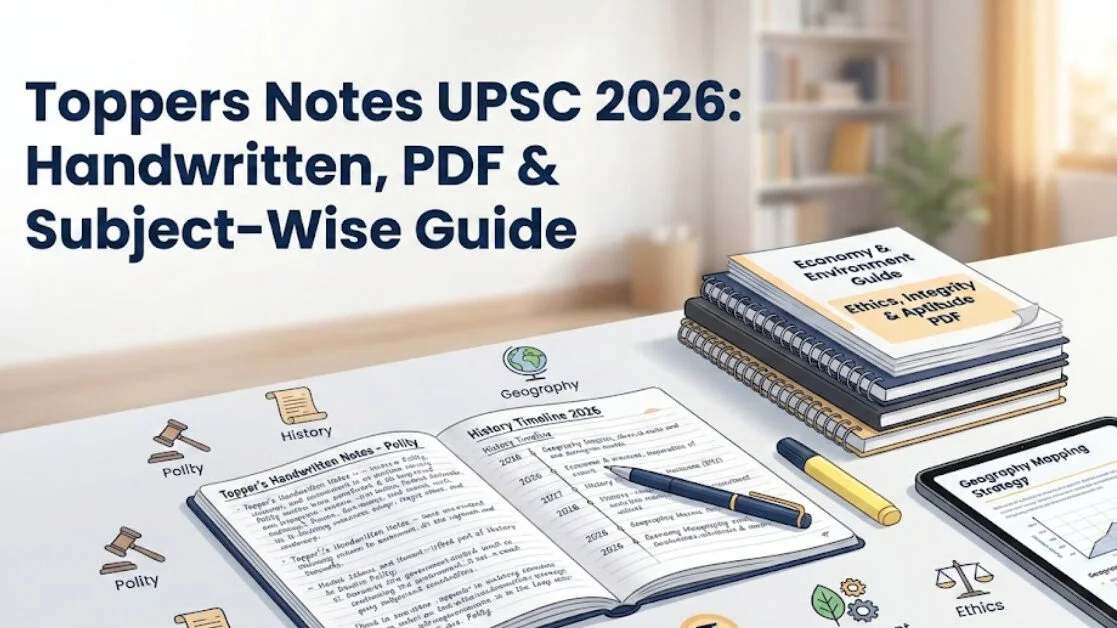 Toppers Notes UPSC 2026: Handwritten, PDF & Subject-Wise Guide