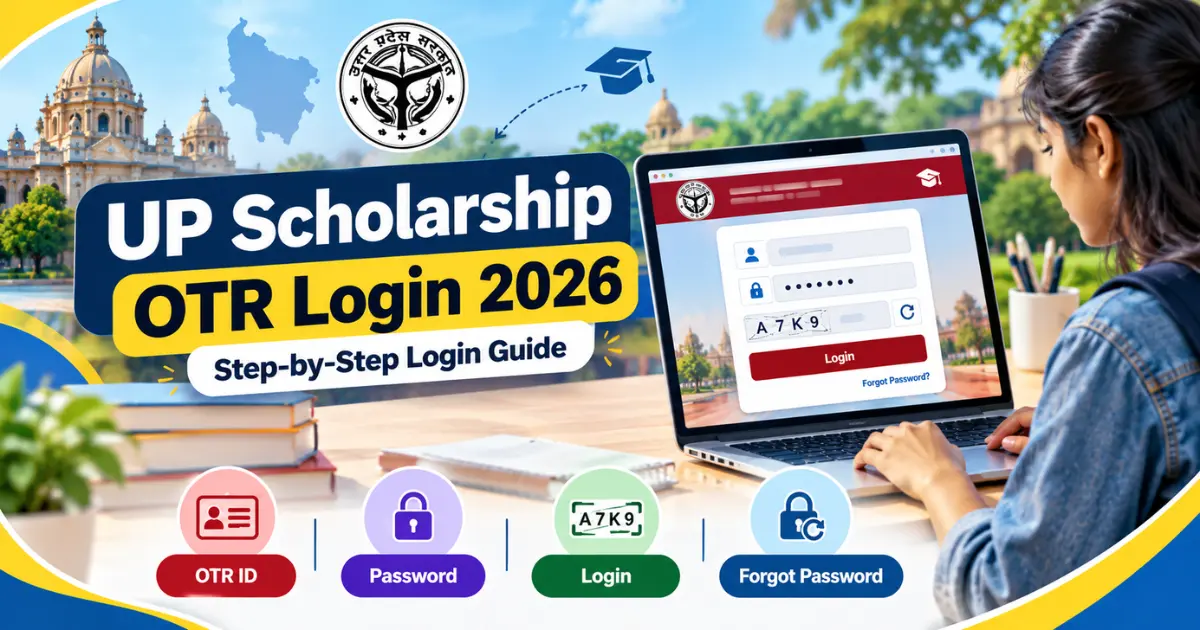 UP Scholarship OTR Login 2026 step by step guide for students